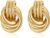 SHERLOVE Trendy Gold Plated Knot Earrings for Women Chunky Statement Drop Dangle Earrings Lightweight Hypoallergenic Fashion Accessories Gold Jewelry Gifts for Womens