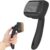 Dipoo Self Cleaning Shedding Brush – Skin Friendly Grooming Tool for Dogs, Cats, and Puppies, Deshedding and Hair Removal for Long and Short Haired Pets, Black