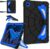 Case for Galaxy Tab A11 Plus /A9 Plus Samsung Tablet A11+ / A9+ 11 Inch Cases with Screen Protector 2026/2024 Galaxy 11″ Cover Thickned Cornor Kickstand, Black Blue