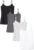 Amazon Essentials Women’s Slim-Fit Camisole for Layering and Everyday Wear, Pack of 4