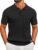COOFANDY Men’s Knit Polo Shirts Short Sleeve Ribbed Knitted Shirt Summer Lightweight Casual Golf Shirts