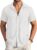 COOFANDY Men’s Casual Button Down Shirts Short Sleeve Textured Summer Beach Shirt with Pocket