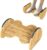 Ergonomic Under Desk Bamboo Footrest, 2-in-1 Reversible Rocking Footrest, 4 Adjustable Heights Office Footstool, Large Anti-Slip Surface, Improves Posture and Blood Circulation (Bamboo Footrest)