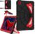Case for Galaxy Tab A11 Plus /A9 Plus Samsung Tablet A11+ / A9+ 11 Inch Cases with Screen Protector 2026/2024 Galaxy 11″ Cover Thickned Cornor Kickstand, Black Red
