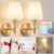 Nekhung Battery Operated Wall Sconces Set of Two, Wireless Battery Wall Light with 10000mAh RGB Dimmable Magnetic Bulb and Remote, Rechargeable Sconce Wall Decor for Bedroom Living Room Hallway