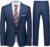WULFUL Men’s 2 Piece Slim Fit Suit Set One Button Blazer Jacket Pants Tuxedo Set for Party, Wedding and Business