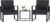 Flamaker 3 Pieces Outdoor Patio Wicker Furniture Set, Modern Rattan Chair Conversation Sets with Coffee Table for Yard and Bistro (Black)