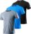 Boyzn 1, 3, 5 or 7 Pack Men’s Workout Running Shirts, Dry Fit Moisture Wicking T-Shirt, Gym Athletic Short Sleeve Tee Shirts