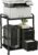 Printer Stand Featuring Fabric Drawers, Under Desk Host Computer Cabinet and Shredder Shelf, Heavy Duty Printer Stand with Storage Workstation Organization Printer Table for Home Office