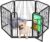 FXW Homeplus Unleashed Indoor Dog Playpen – Stress-Free and Safe Play, Heavy Duty 24 Inch 6 Panels Dog Pen for Puppy and Small Dogs, Black│Patented