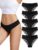 voenxe Lace Bikini Underwear for Women,Ladies Lacy Trim Brief,Hipster Panty,Comfortable Panties,Soft Multipack Undies,5 Pack