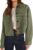 PRETTYGARDEN Women’s Faux Suede Cropped Jacket Casual Lightweight Fall Fashion 2026 Winter Coats Outerwear Trendy Clothes
