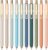 Linbsunne Gel Pens Black Ink Pens for Office 0.5mm Fine Point Pen Smooth Writing Retractable (Metal gold clip-10 pcs)