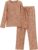 Ekouaer Womens Ribbed Knit Lounge Set Long Sleeve Top and Long Pants Sleepwear Pajama Set Two Piece Matching Set with Pockets