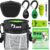 BARKIE Dog Training Kit – Treat Pouch, Pet Training Fanny Pack, 2 Puppy Training Clickers, Ultrasonic Silent Whistle, 2-in-1 Whistle Clicker, Clicker Training Guide Booklet, Dog Poop Bag (Black)