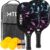 Pickleball Paddles Set of 2 or 4, or Single Paddle – USAPA Approved Fiberglass Surface Pickleball Rackets Set for Men & Women