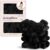 Kitsch Satin Scrunchies for Women – No Crease, Frizz Control | Softer Than Silk Scrunchies Gentle On Hair Scrunchies for All Hair Types | Stylish Hair Accessories College Essentials – Black, 5pcs