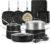 GRANITESTONE 20 Pc Complete Pots and Pans Set Non Stick Cookware Set with Saute Pan, Bakeware, Steamer, Cooking Utensils, Made Without PFOA PFOS, Oven and Dishwasher Safe