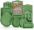 BAKKEN Kitchen Baking Pan Set – Nonstick Green Marble Coating, Carbon Steel Bakeware Sets with Green Silicone Handles, Kitchen Essentials, PFOA, PFOS, PTFE Free, Oven Safe (Up To 450° F), Set of 10