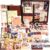 Scrapbook Supplies Kit, Vintage Junk journaling Supplies, Scrapbooking Kit with Aesthetic Ephemera Stickers, Stationary Set, Bullet Journaling Kit, Collage Craft Supplies Gift for Adults Women Starter