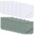 Ease Cubs Muslin Burp Cloths Large 100% Cotton Hand Washcloths for Boys & Girls, Baby Essentials Extra Absorbent and Soft Burping Rags for Newborn Registry (White & Green, 12-Pack, 20″ X10″)