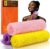 UJFQBH 3 Pieces African Bath Sponge African Net Long Net Bath Sponge Exfoliating Shower Body Scrubber Back Scrubber Skin Smoother,Great for Daily Use (Pink,Yellow,Purple)